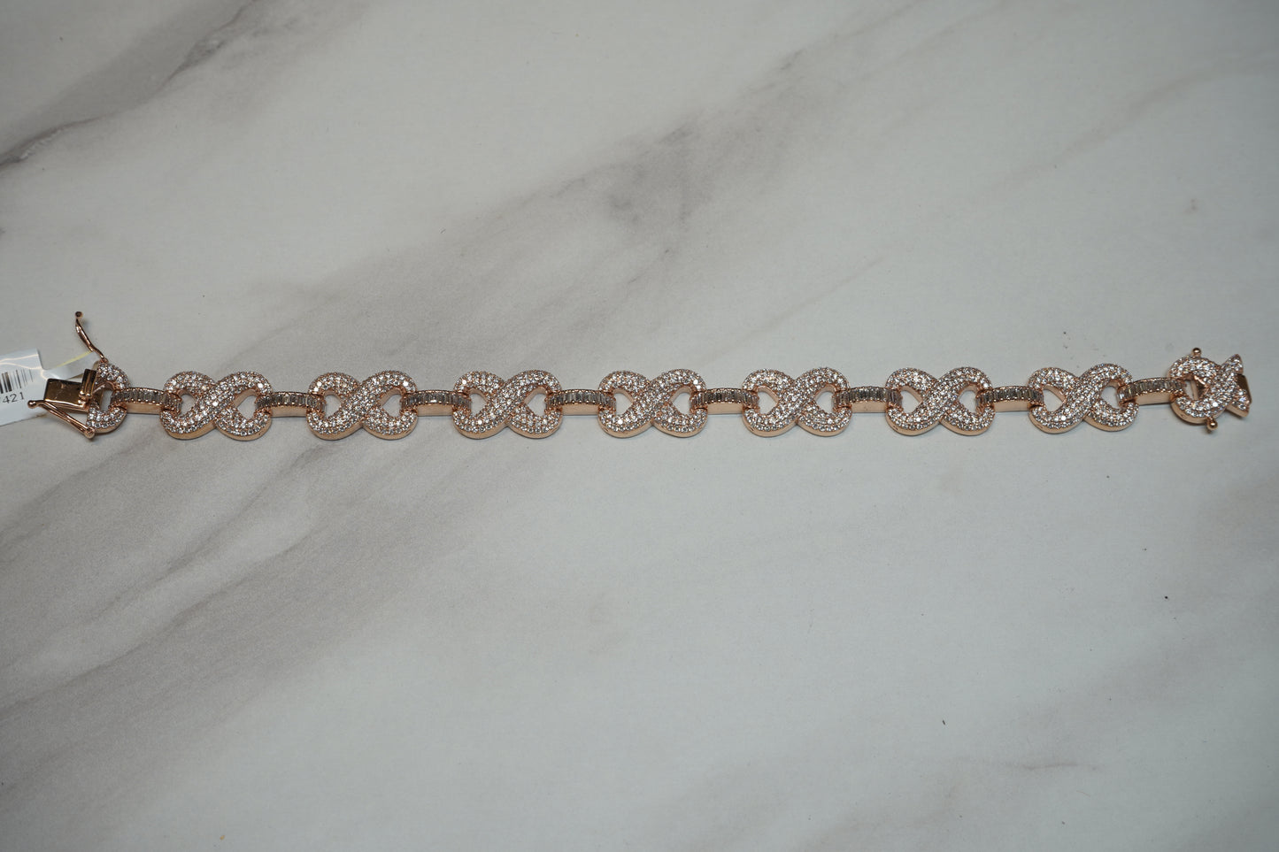 Diamond Infinity Link Bracelet - Large