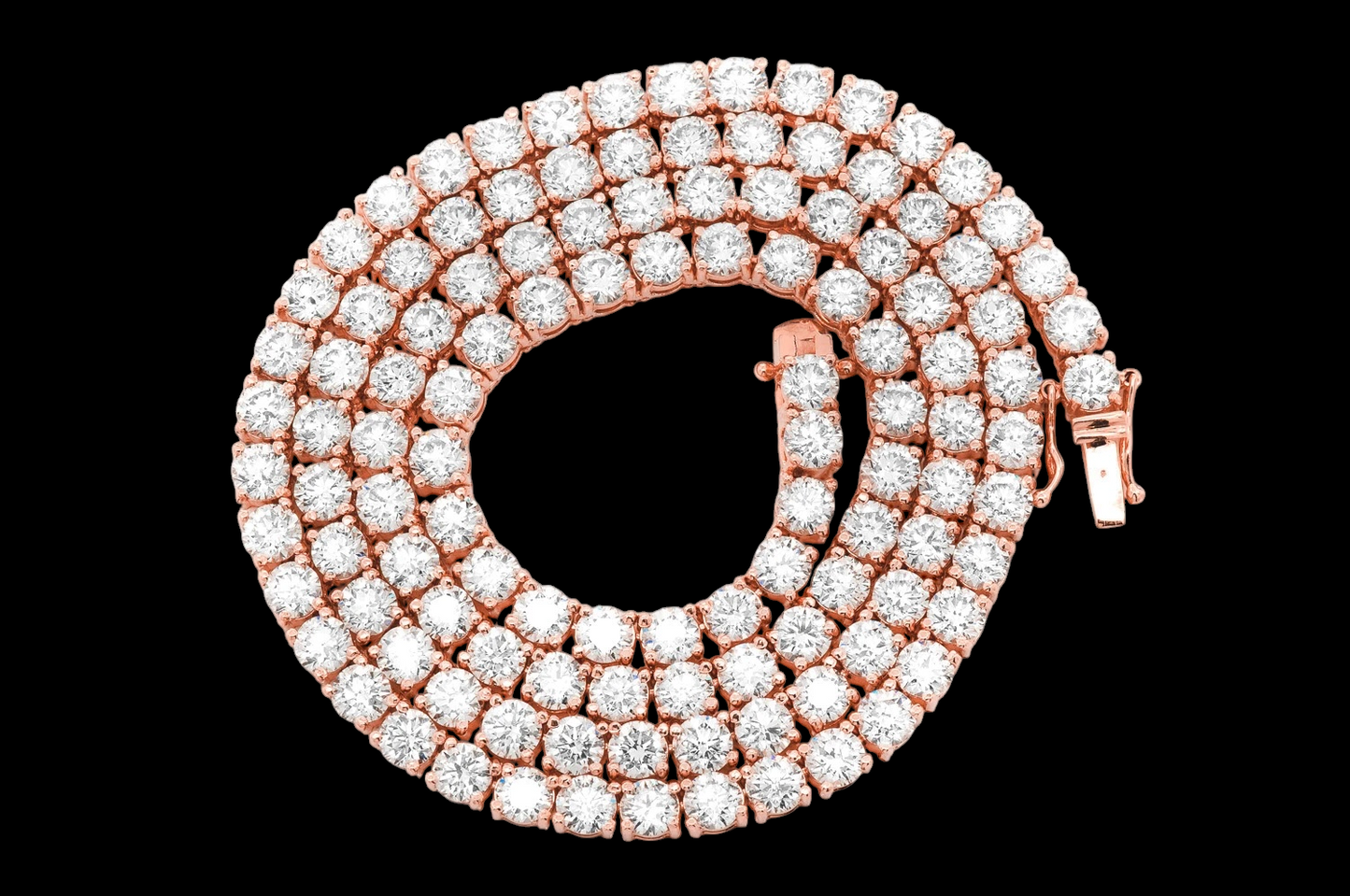 40pt Prong-Set Diamond Tennis Necklace - 45ctw