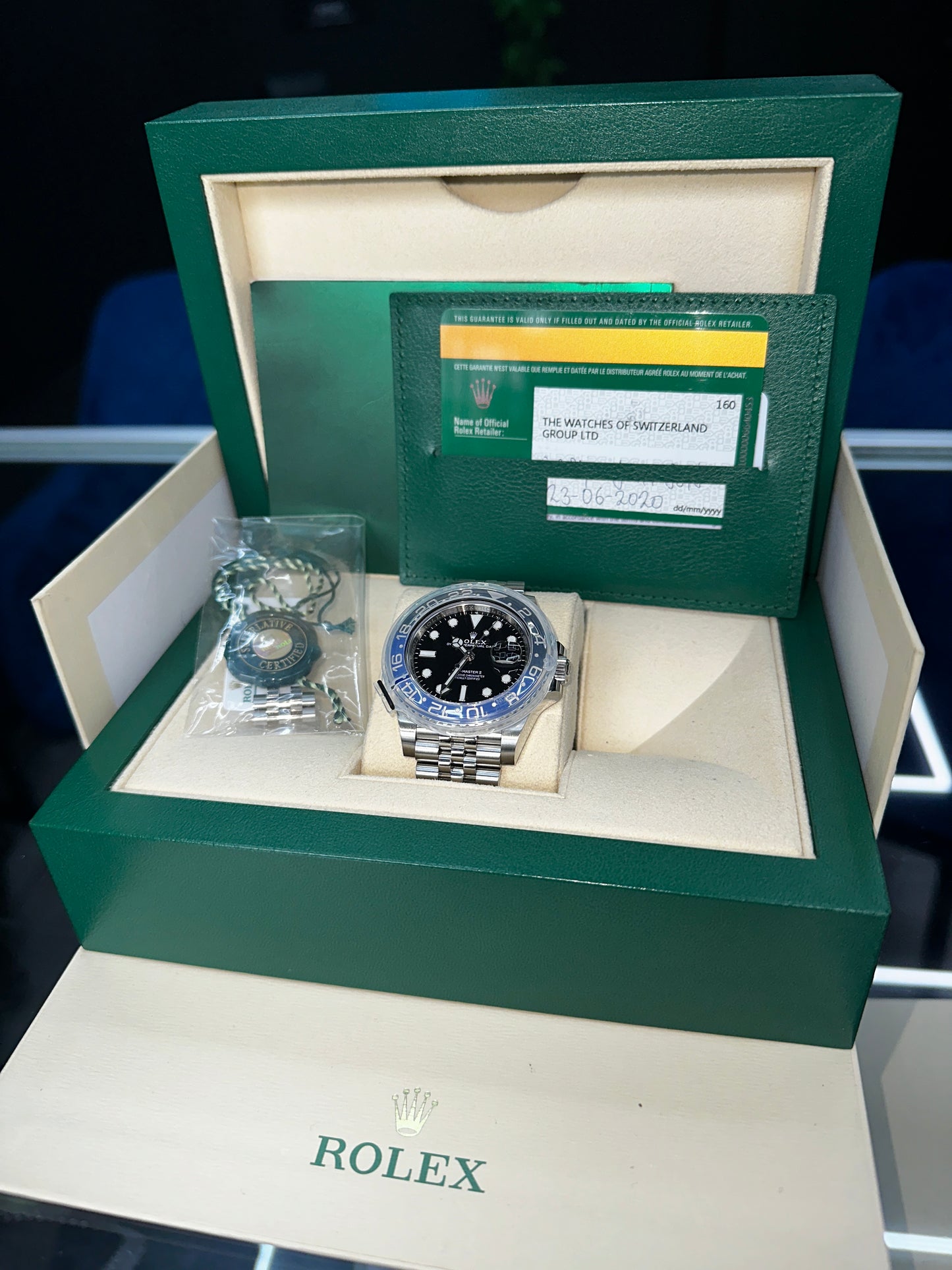 Rolex GMT-Master II 126710BLNR “Batgirl” Jubilee – 2020 – Full Set