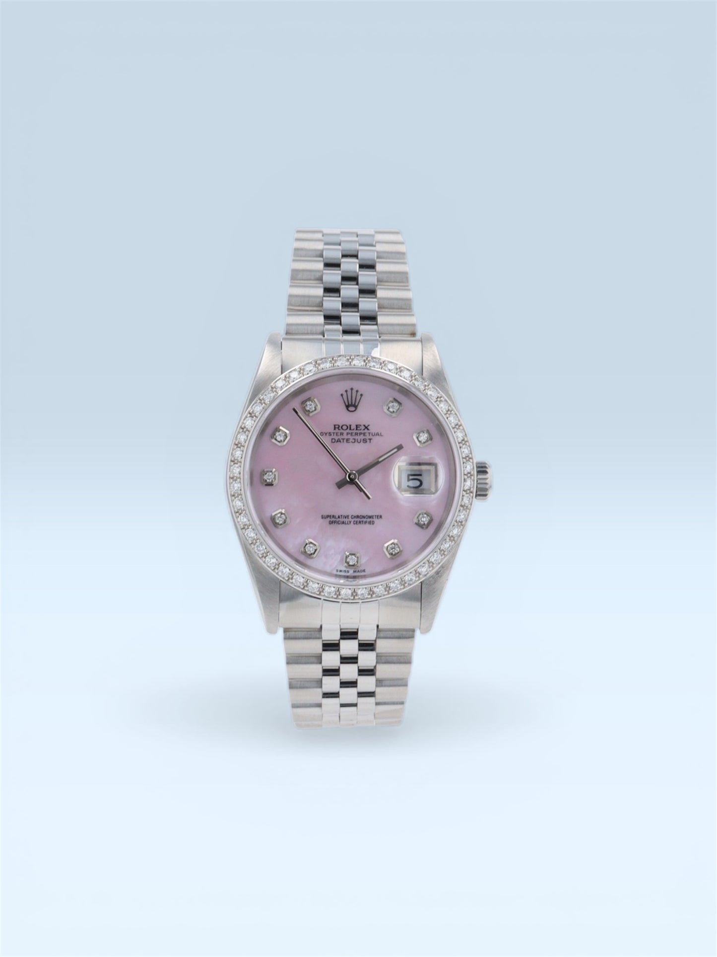 Rolex Datejust 36mm Pink Diamond Dial Jubilee