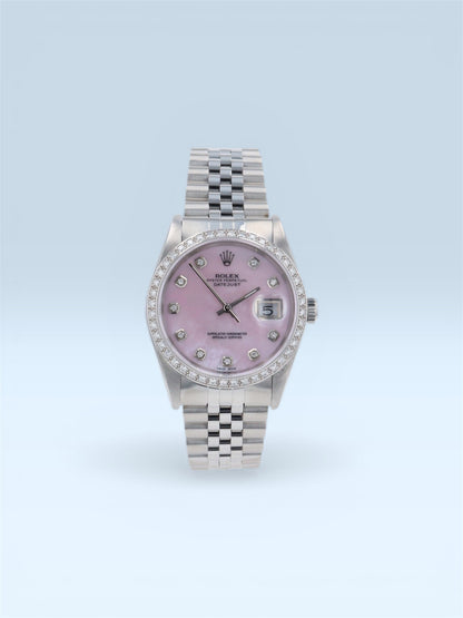 Rolex Datejust 36mm Pink Diamond Dial Jubilee