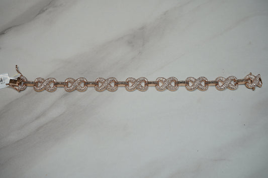 Diamond Infinity Link Bracelet - Large