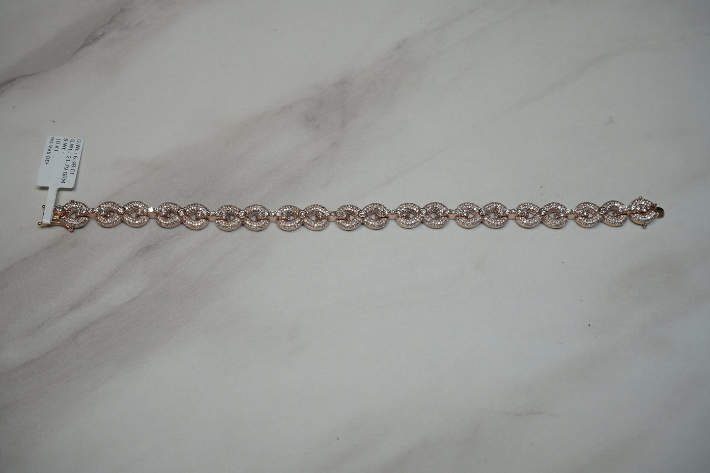 Diamond Infinity Link Bracelet