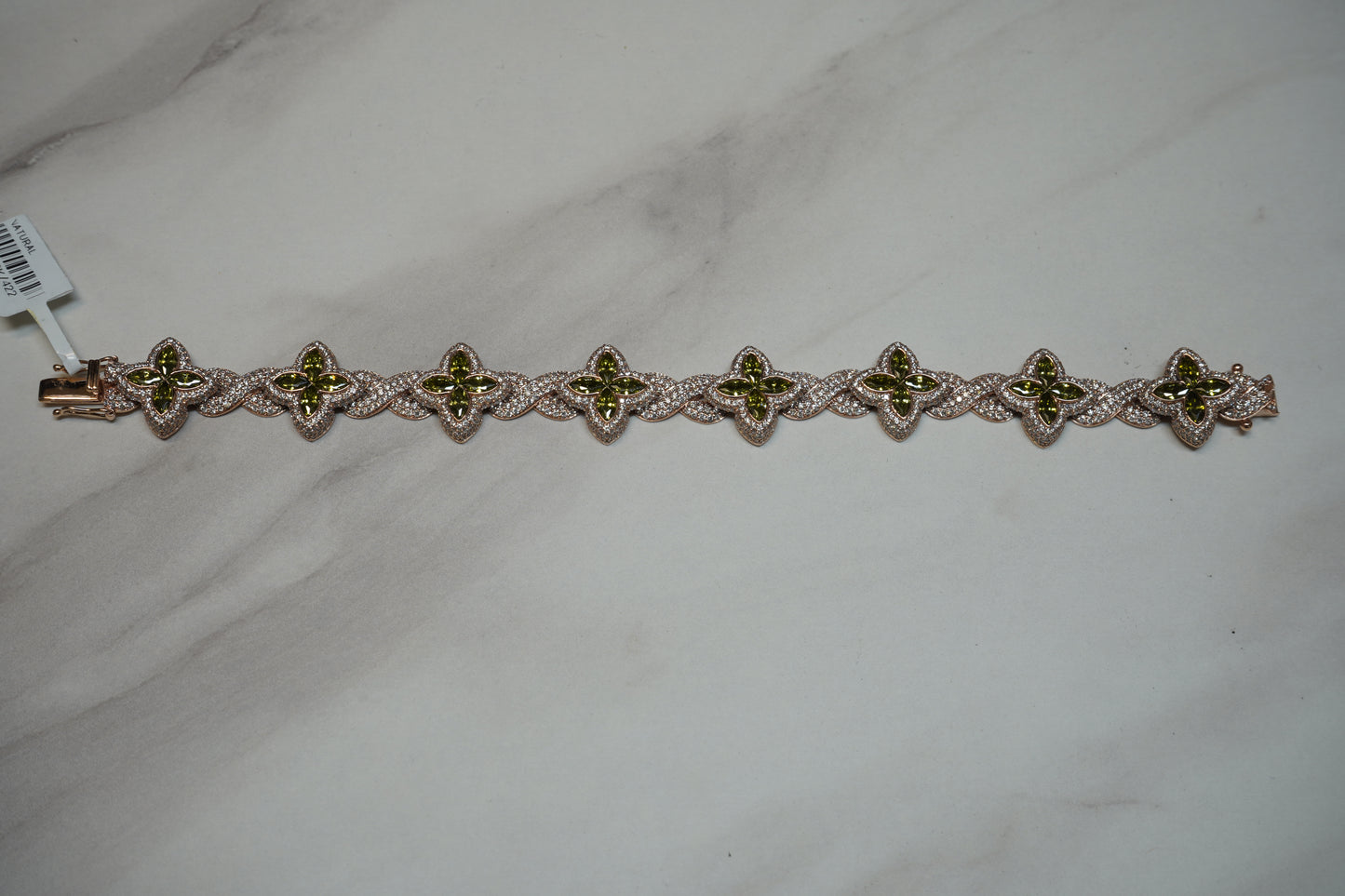 Peridot Clover Bracelet