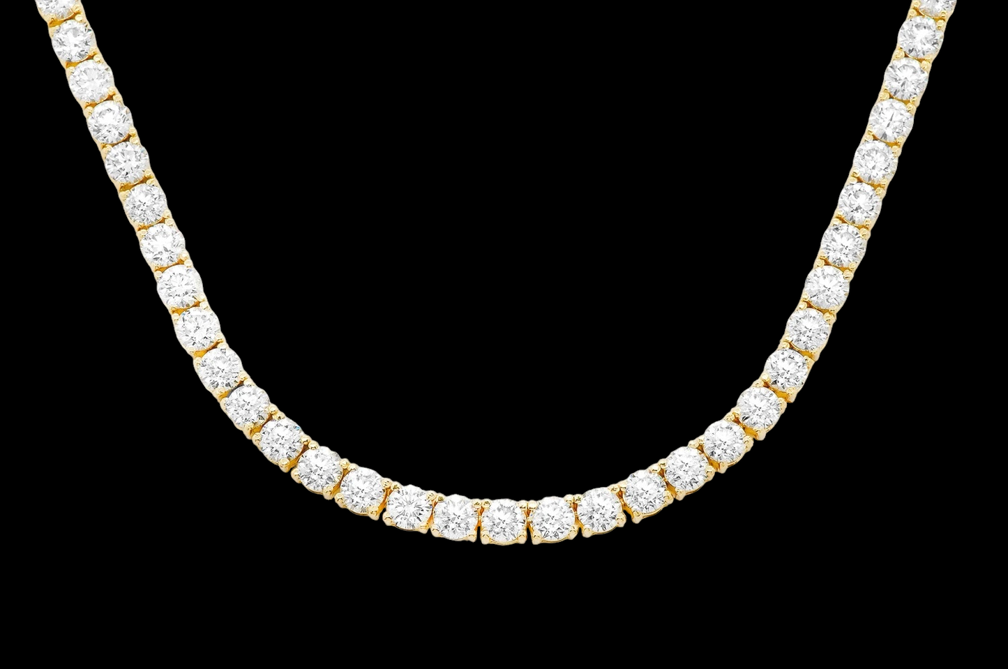 40pt Prong-Set Diamond Tennis Necklace - 45ctw