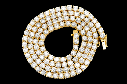 40pt Prong-Set Diamond Tennis Necklace - 45ctw