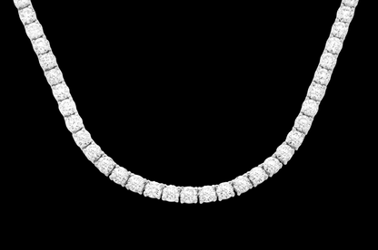 40pt Prong-Set Diamond Tennis Necklace - 45ctw