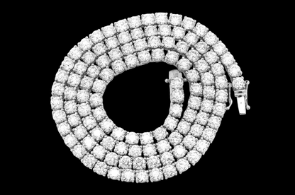 40pt Prong-Set Diamond Tennis Necklace - 45ctw