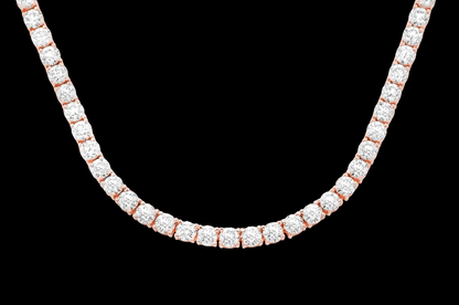 40pt Prong-Set Diamond Tennis Necklace - 45ctw