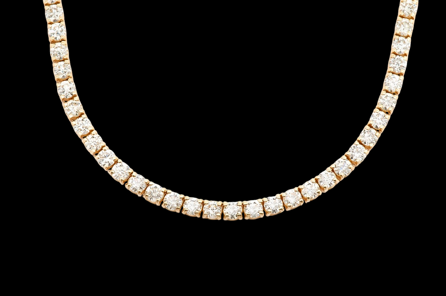 15pt Prong-Set Diamond Tennis Necklace - 22ctw
