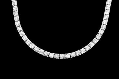15pt Prong-Set Diamond Tennis Necklace - 22ctw