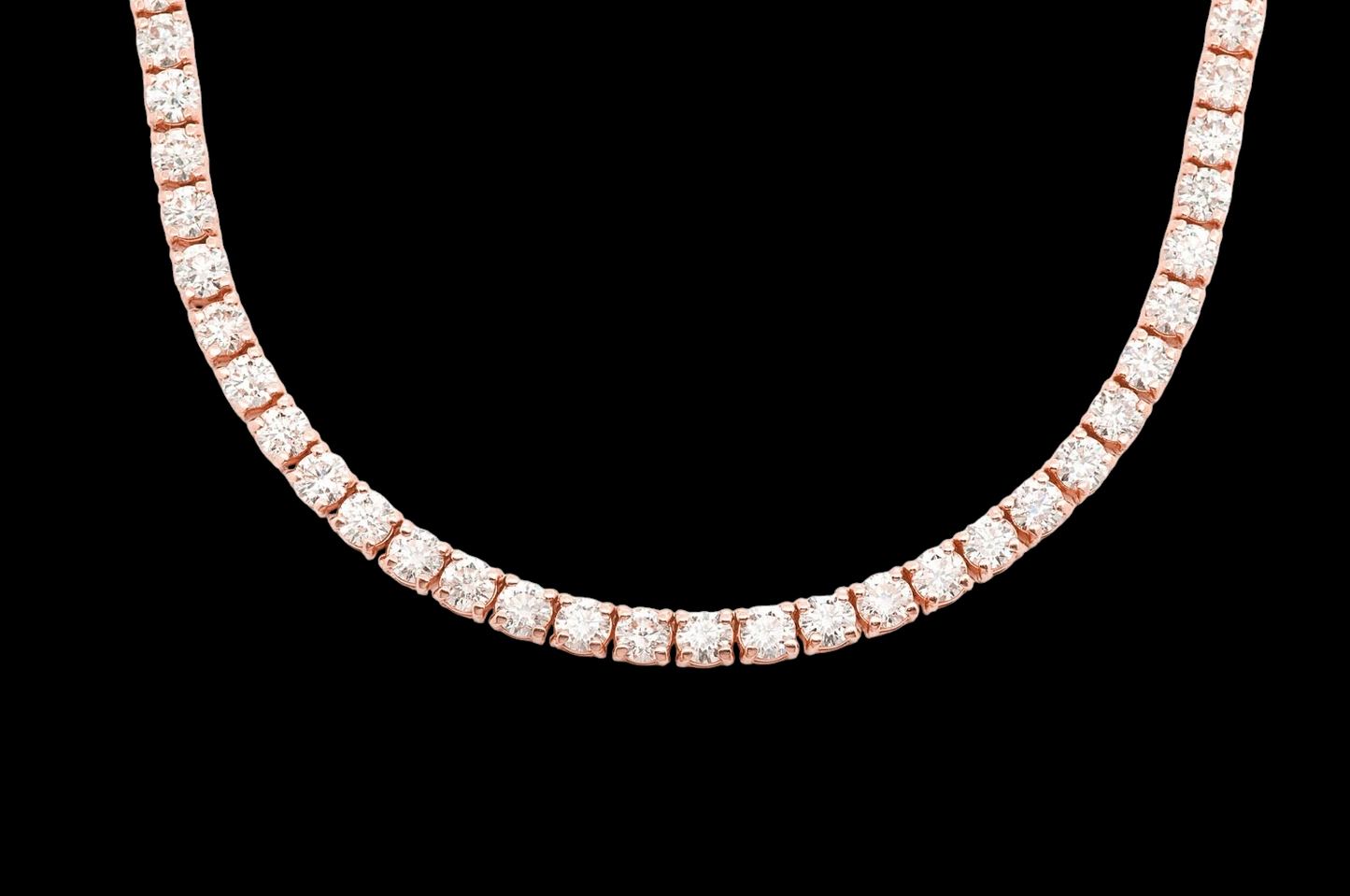 15pt Prong-Set Diamond Tennis Necklace - 22ctw