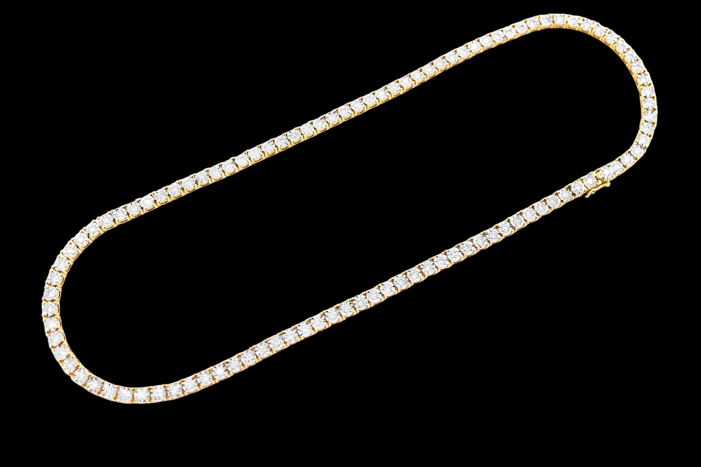 12pt Miracle-Set Diamond Tennis Necklace - 12ctw