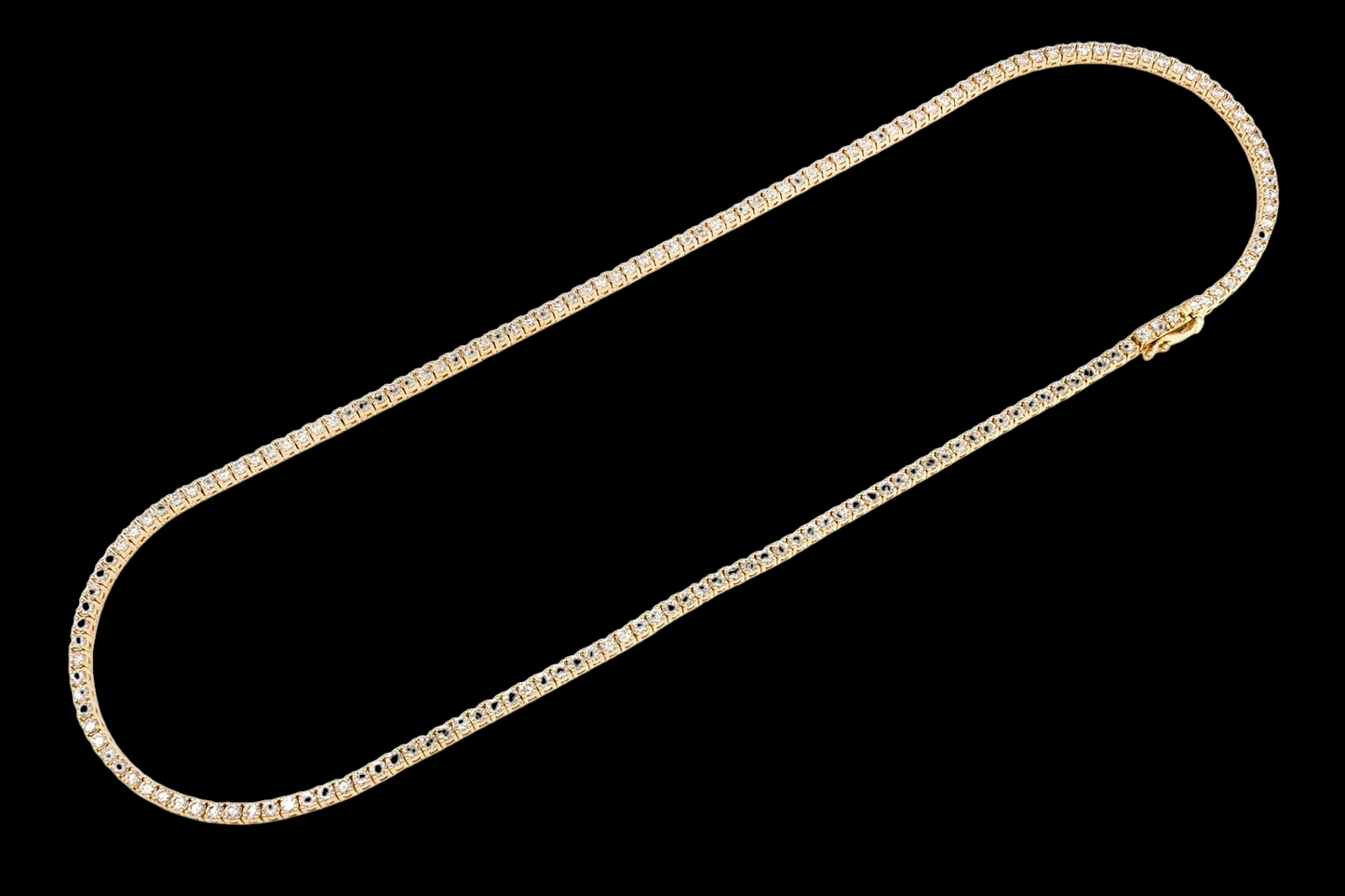 9pt Prong-Set Diamond Tennis Necklace - 15ctw