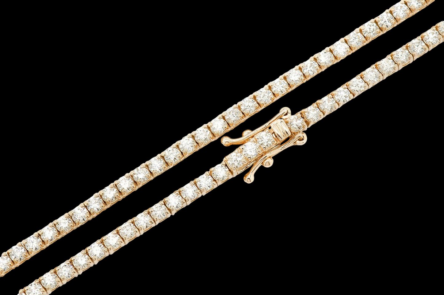 6pt Prong-Set Diamond Tennis Necklace - 10.5ctw