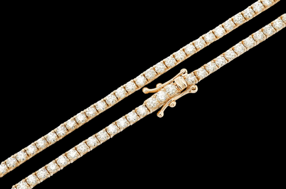 6pt Prong-Set Diamond Tennis Necklace - 10.5ctw