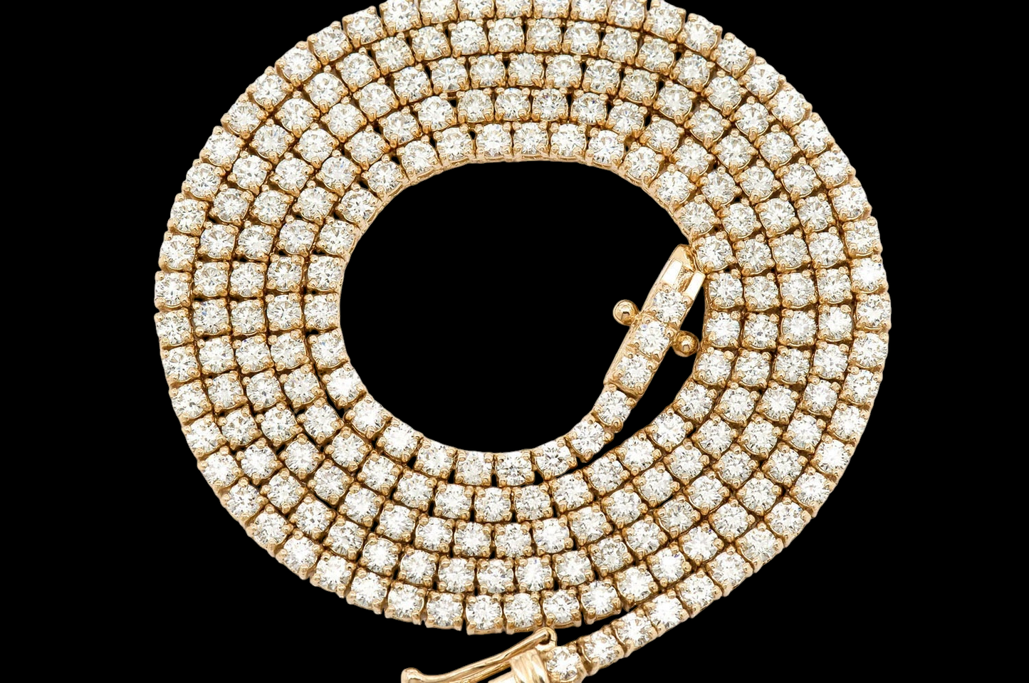 6pt Prong-Set Diamond Tennis Necklace - 10.5ctw