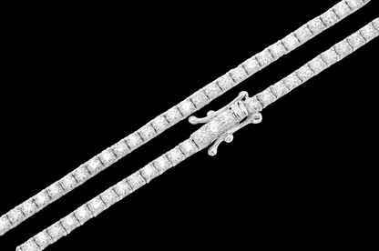 6pt Prong-Set Diamond Tennis Necklace - 10.5ctw
