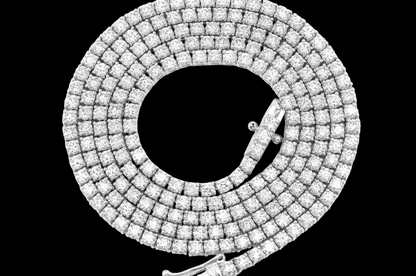6pt Prong-Set Diamond Tennis Necklace - 10.5ctw