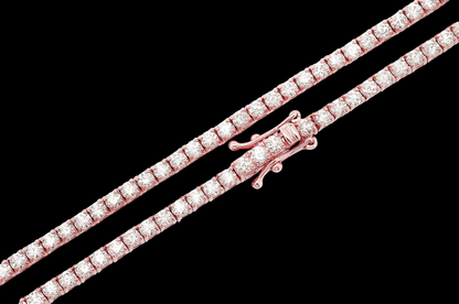 6pt Prong-Set Diamond Tennis Necklace - 10.5ctw