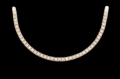 5pt Prong-Set Diamond Tennis Necklace - 11ctw