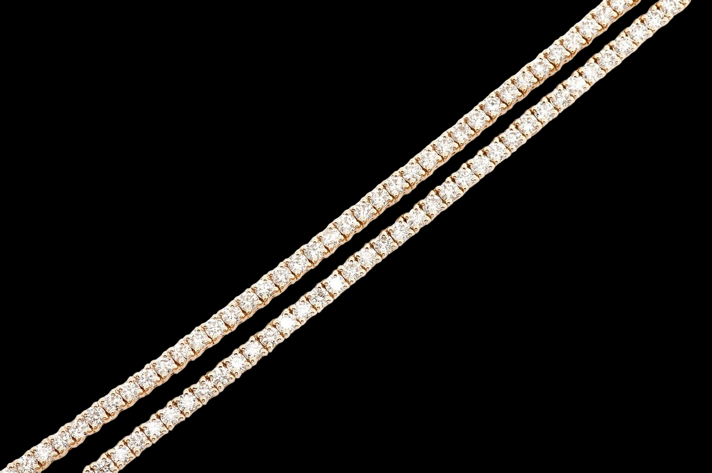 4pt Prong-Set Diamond Tennis Necklace - 8.75ctw