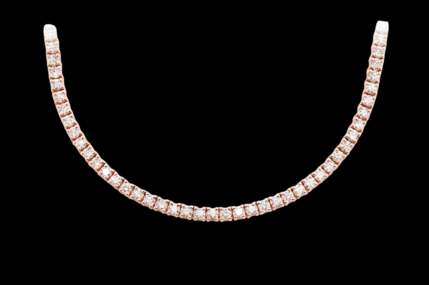 5pt Prong-Set Diamond Tennis Necklace - 11ctw