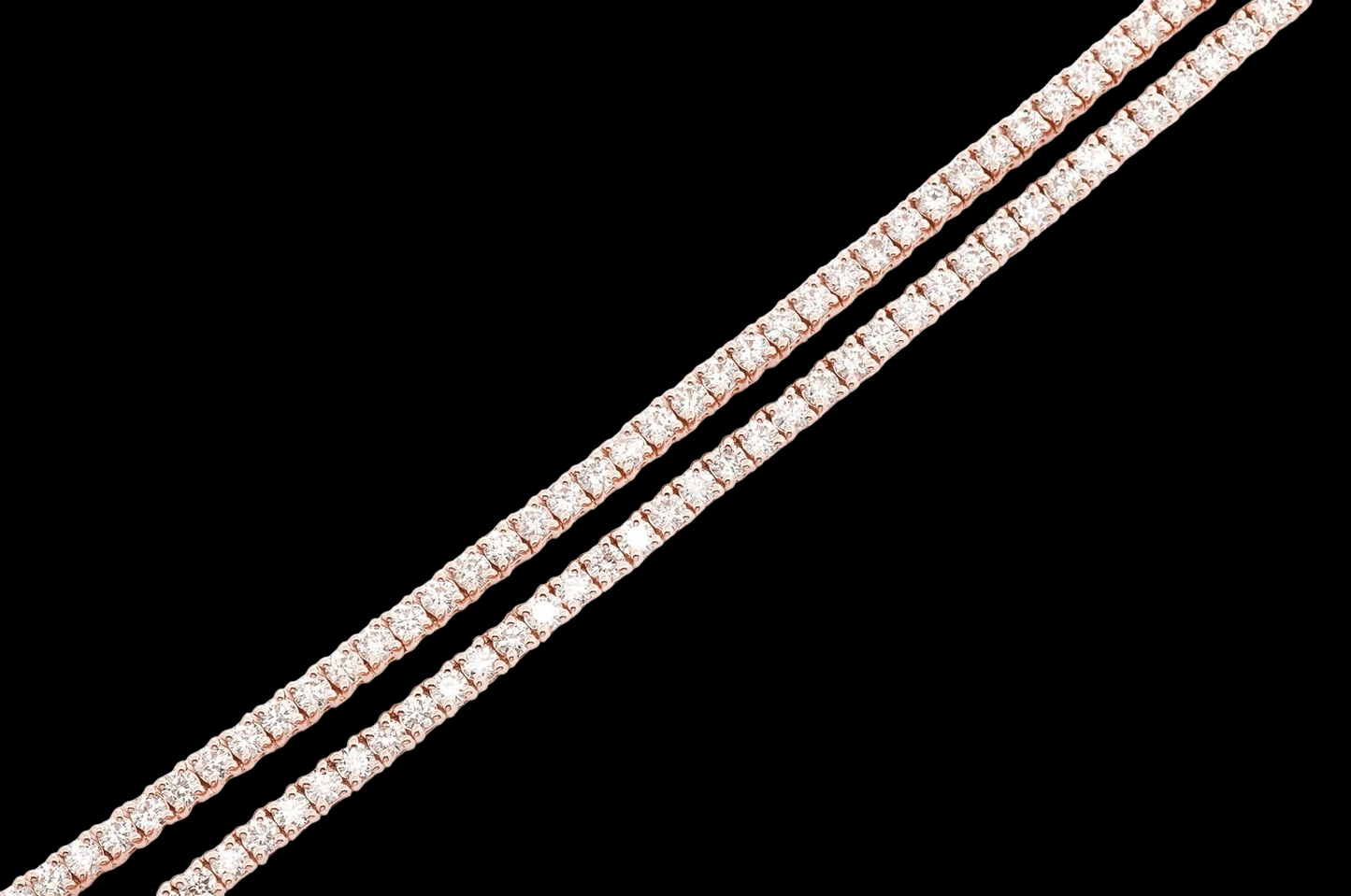 4pt Prong-Set Diamond Tennis Necklace - 8.75ctw