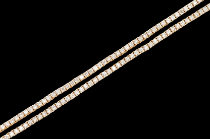 3pt Prong-Set Diamond Tennis Necklace - 6.5ctw