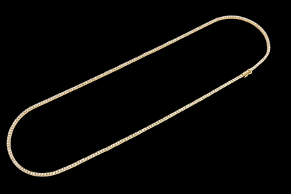 3pt Prong-Set Diamond Tennis Necklace - 6.5ctw
