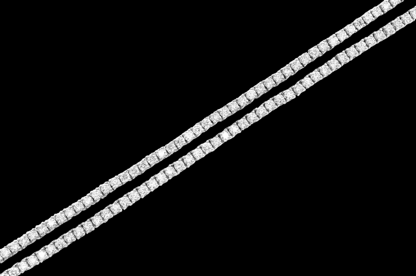 3pt Prong-Set Diamond Tennis Necklace - 6.5ctw