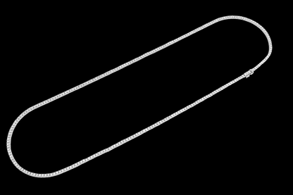 3pt Prong-Set Diamond Tennis Necklace - 6.5ctw