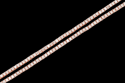 3pt Prong-Set Diamond Tennis Necklace - 6.5ctw